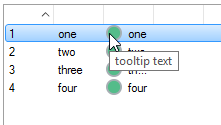 Icon tooltip cell